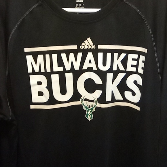 Milwaukee Bucks Adidas climalite shirt - Picture 2 of 4